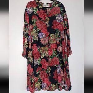 90s Pat Argenti Floral Shift Dress